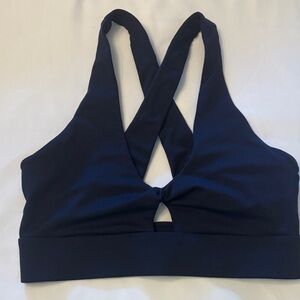 Fabletics Navy Crossback Sports Bra